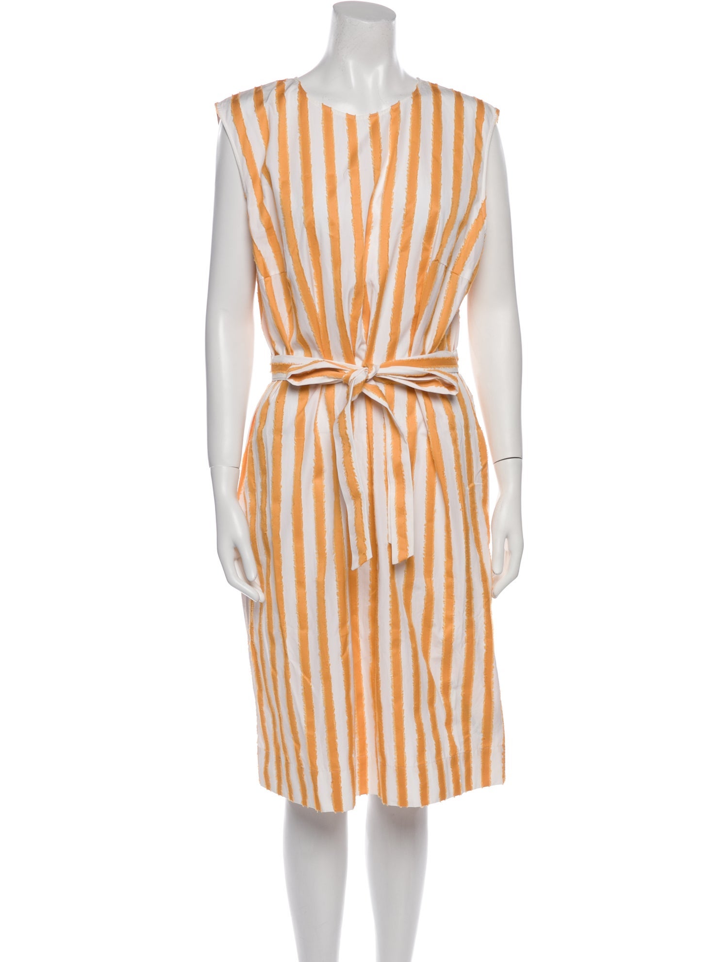 Escada Striped Midi Length Dress w/ Tags