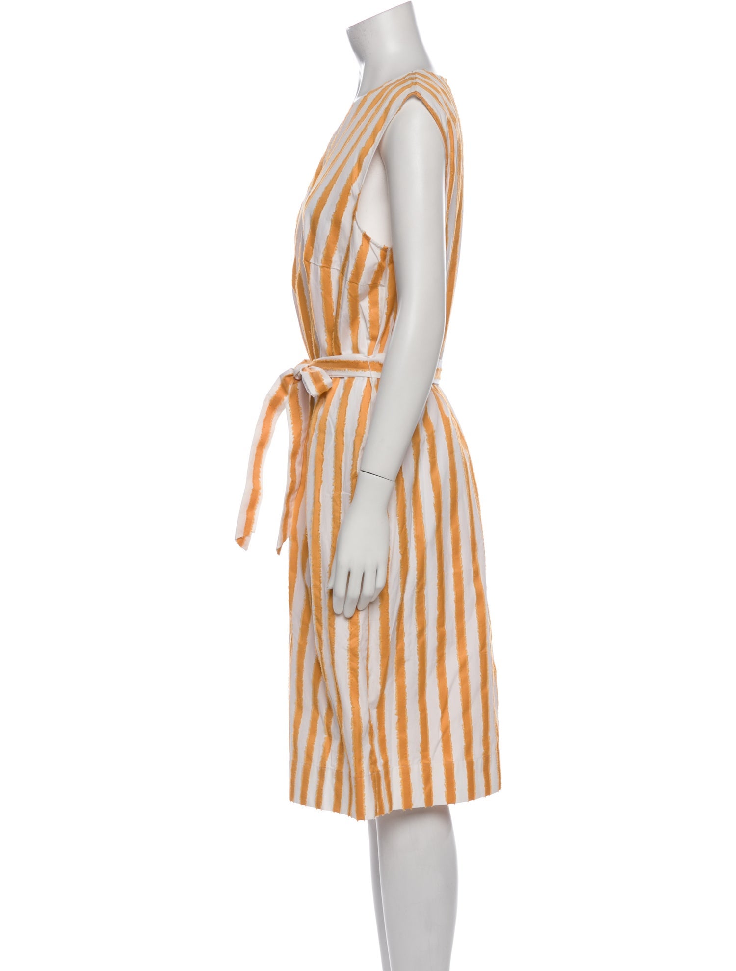 Escada Striped Midi Length Dress w/ Tags
