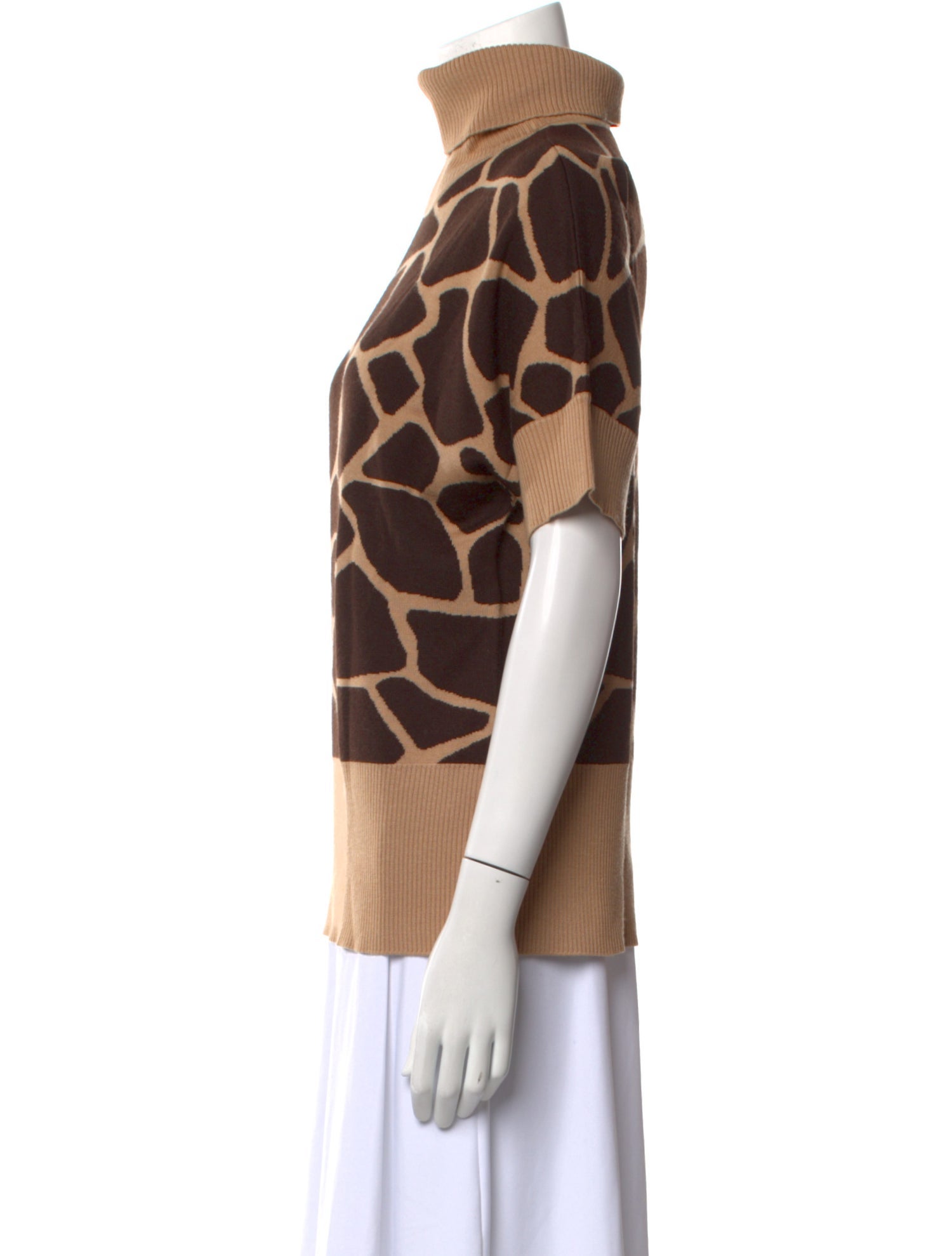 Escada Virgin Wool Animal Print Sweater