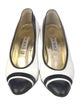 Escada Leather Colorblock Pattern Slingback Pumps
