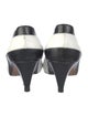 Escada Leather Colorblock Pattern Slingback Pumps