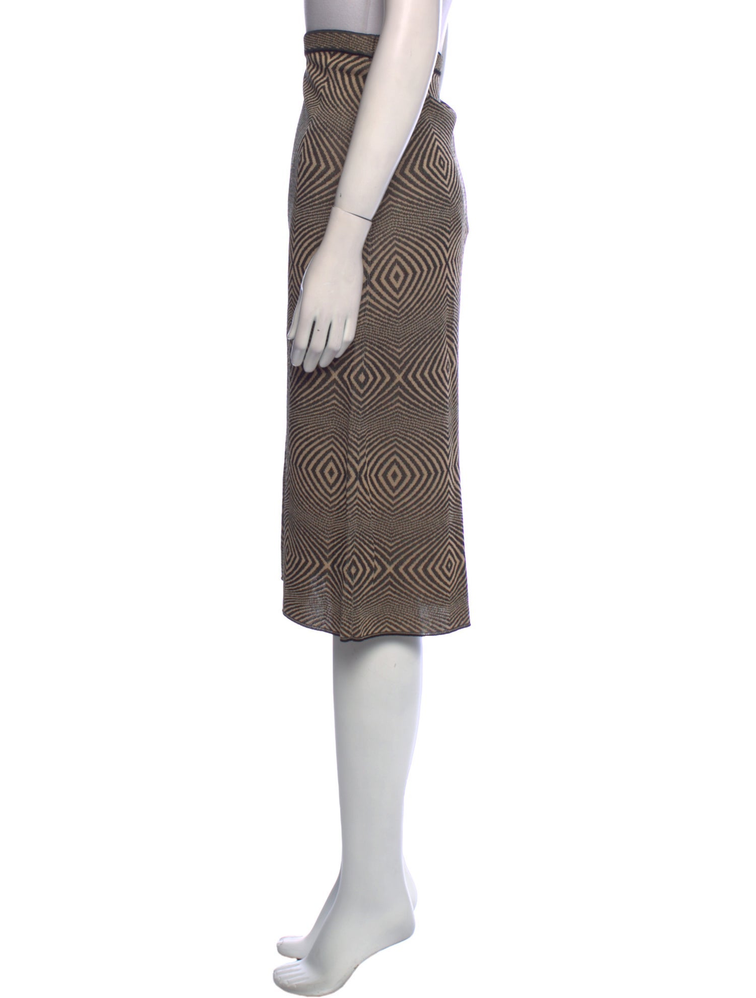 Escada Printed Knee-Length Skirt