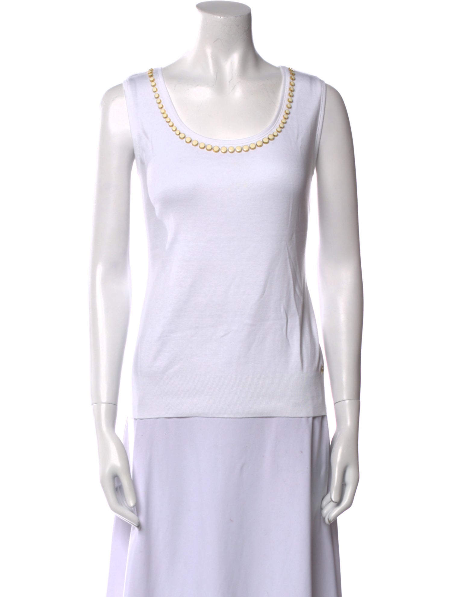 Escada Scoop Neck Sleeveless Top