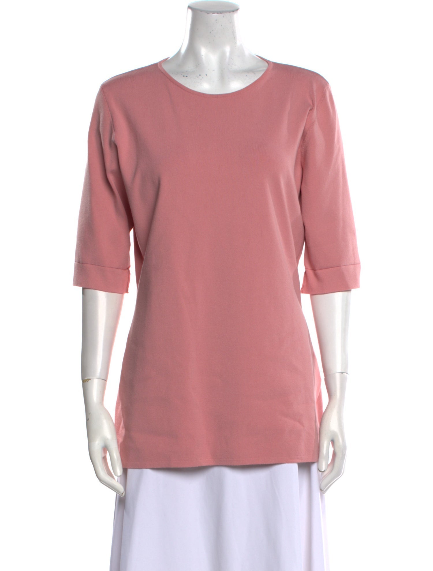 Escada Crew Neck Three-Quarter Sleeve T-Shirt w/ Tags