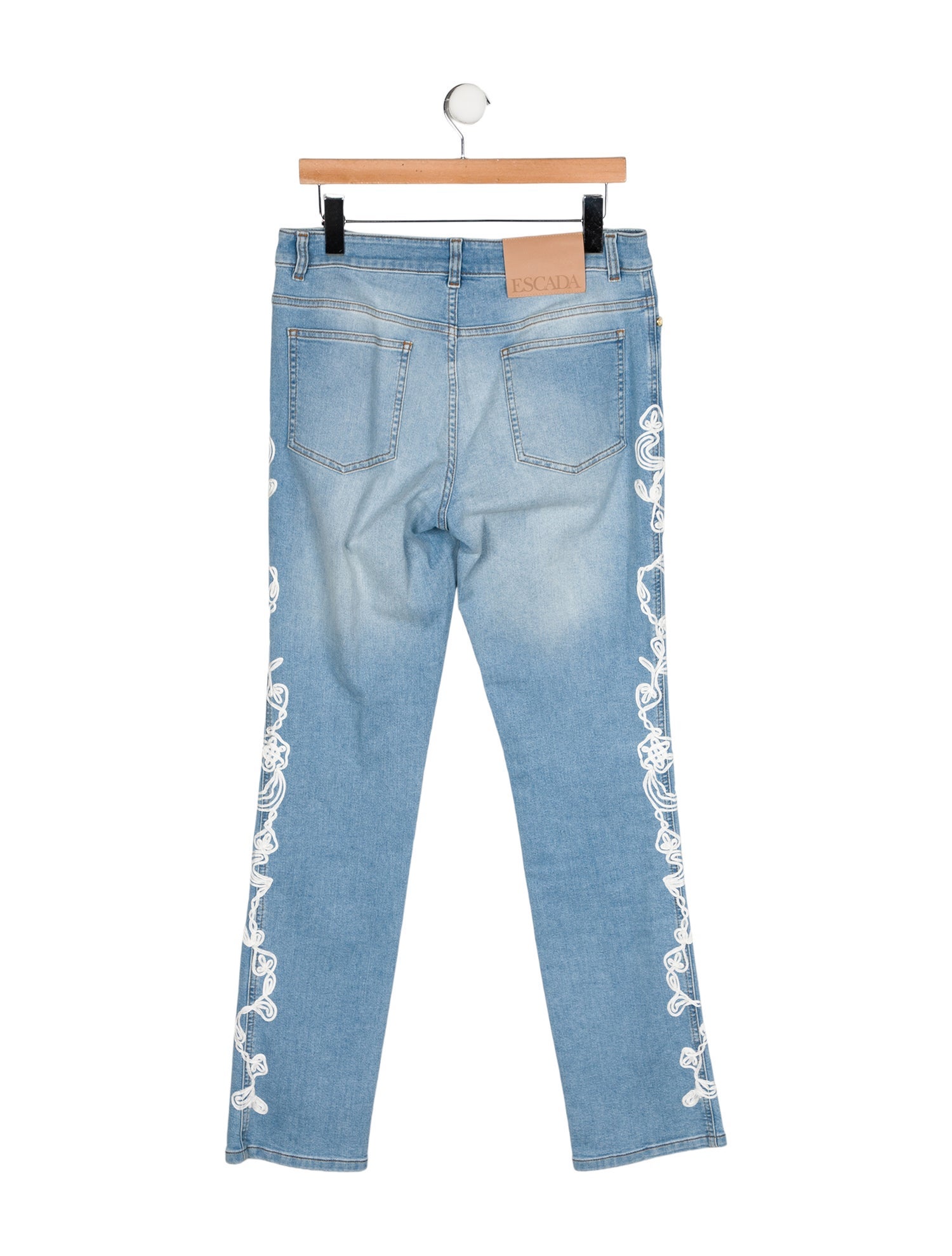 Escada Mid-Rise Straight Leg Jeans