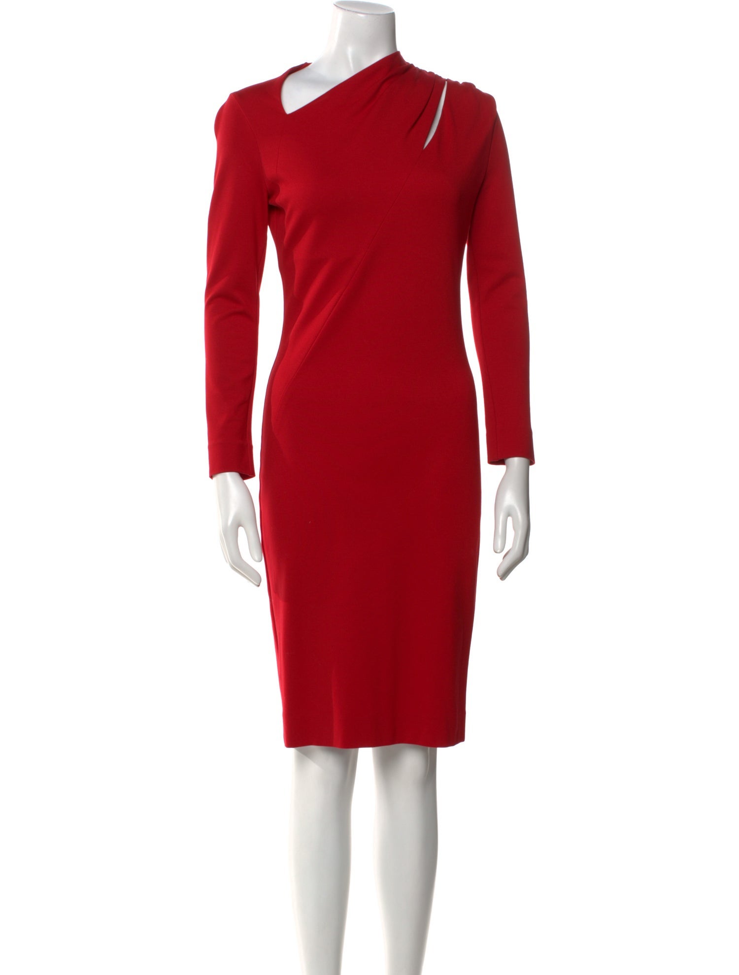 Escada Asymmetrical Knee-Length Dress