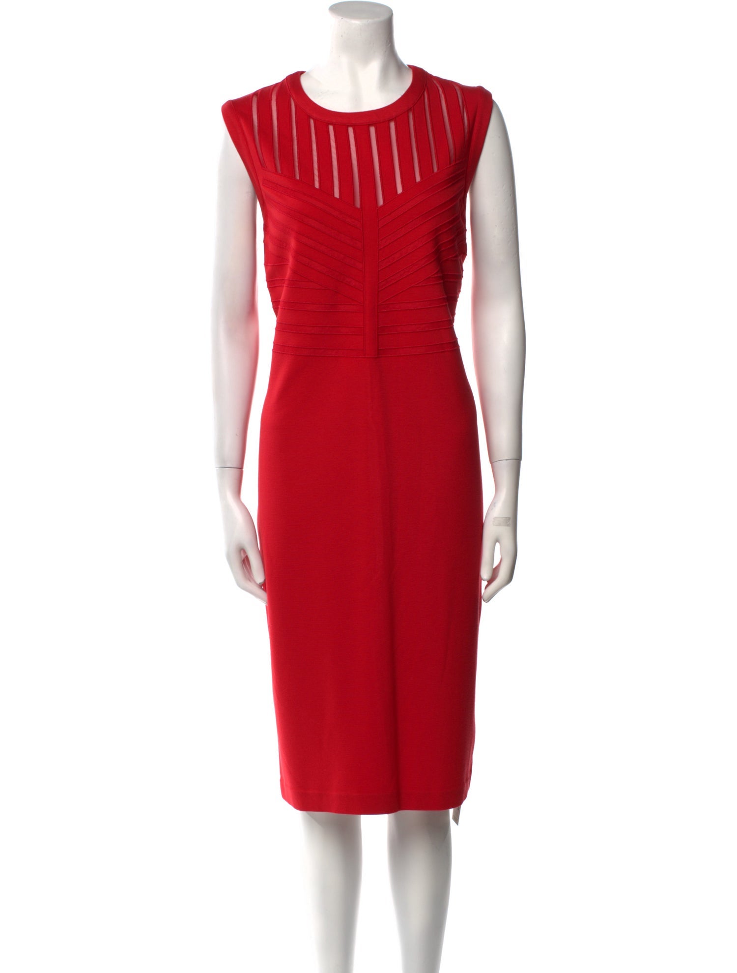 Escada Crew Neck Midi Length Dress w/ Tags