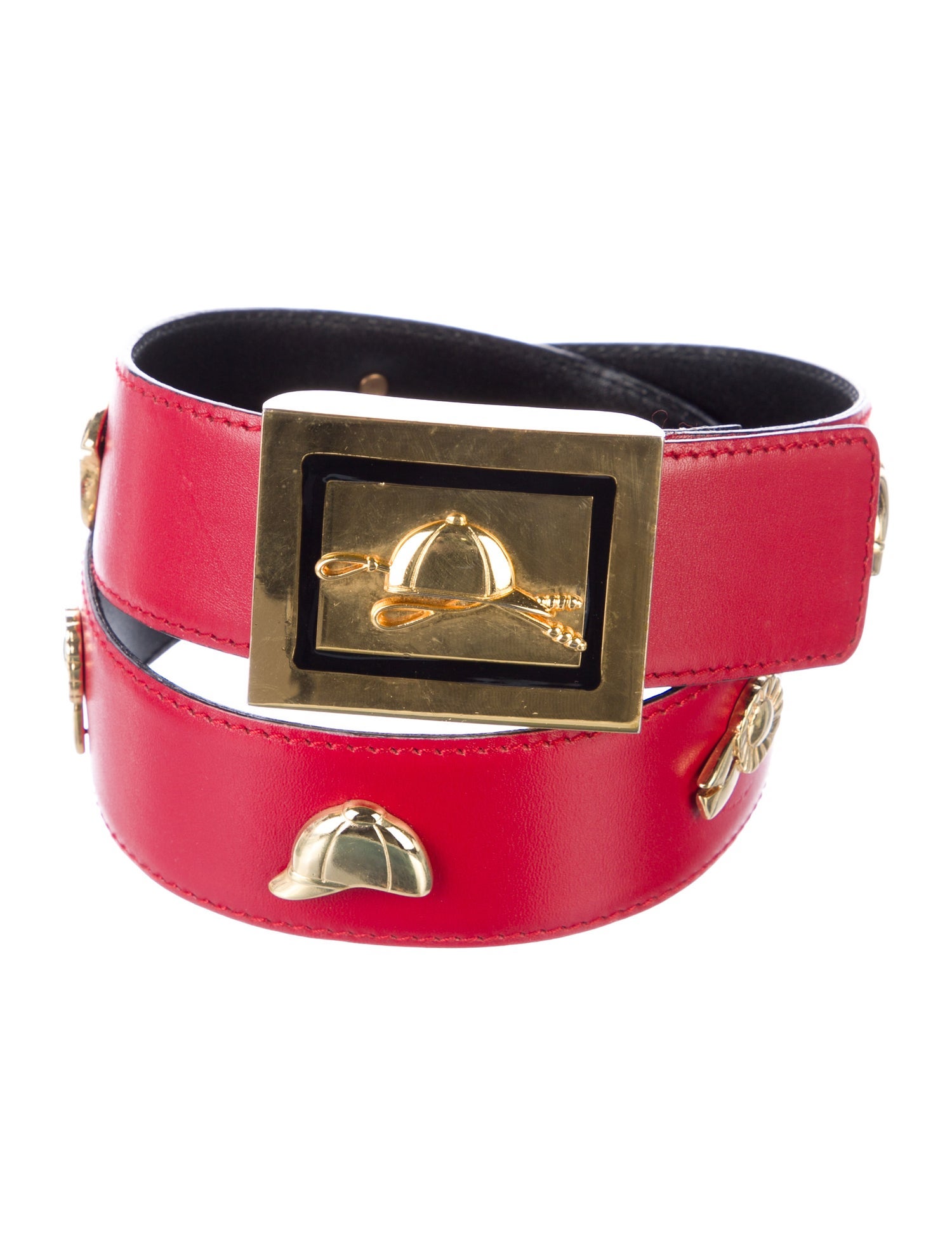 Escada Skinny Leather Belt
