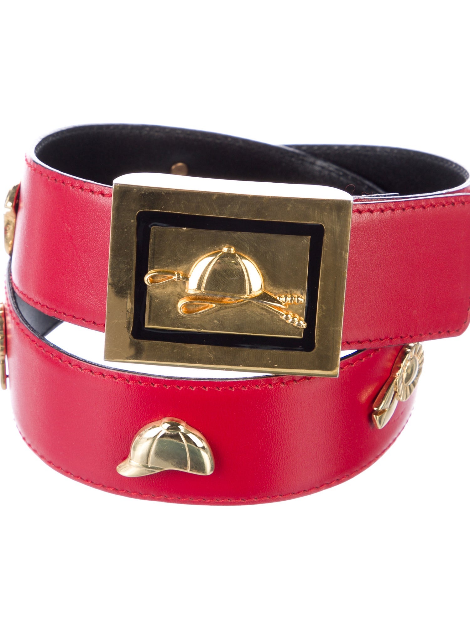 Escada Skinny Leather Belt