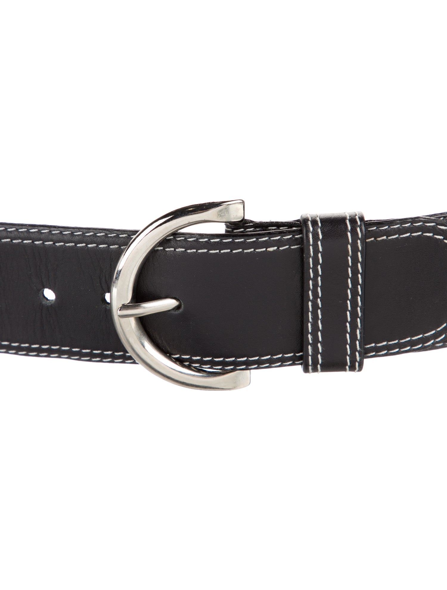 Escada Leather Studded Accents Belt