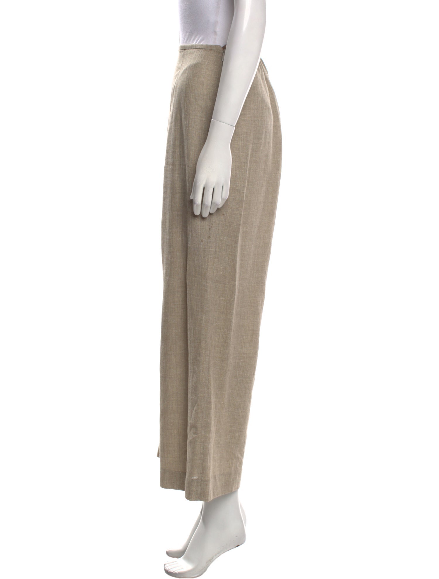 Escada Linen Wide Leg Pants