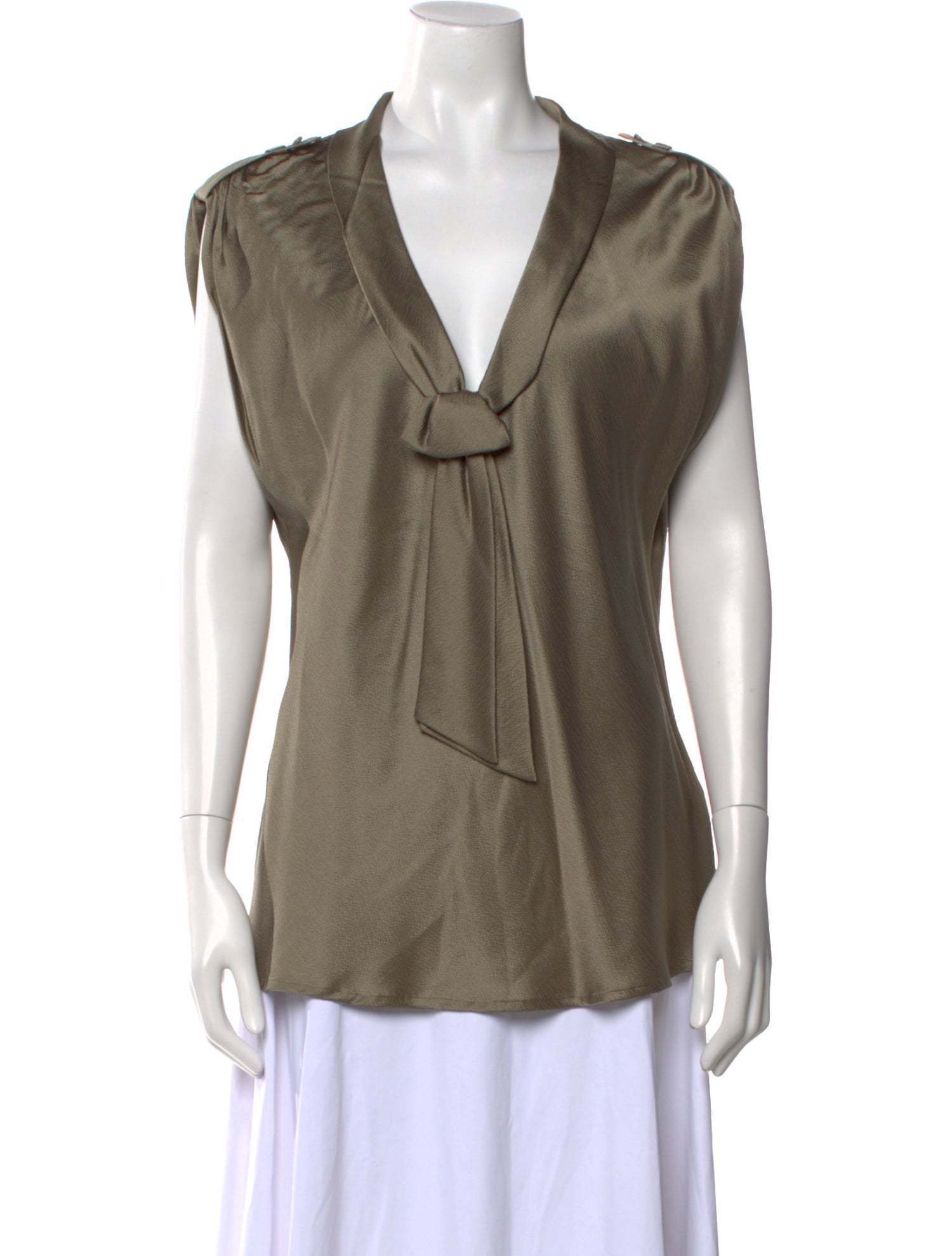 Escada Silk V-Neck Top