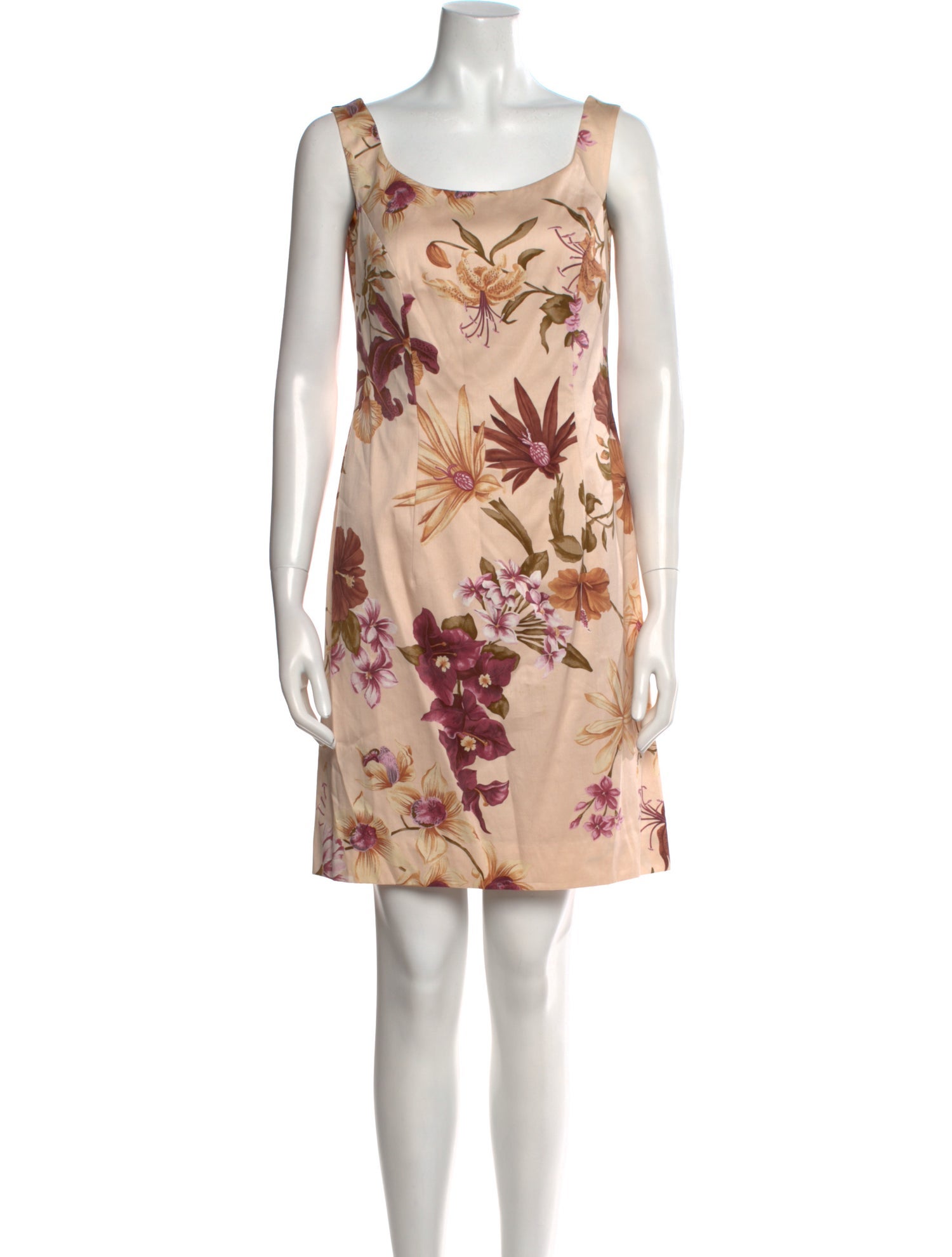 Escada Floral Print Mini Dress