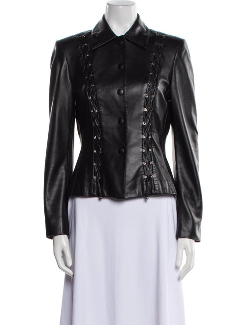 Escada Leather Biker Jacket