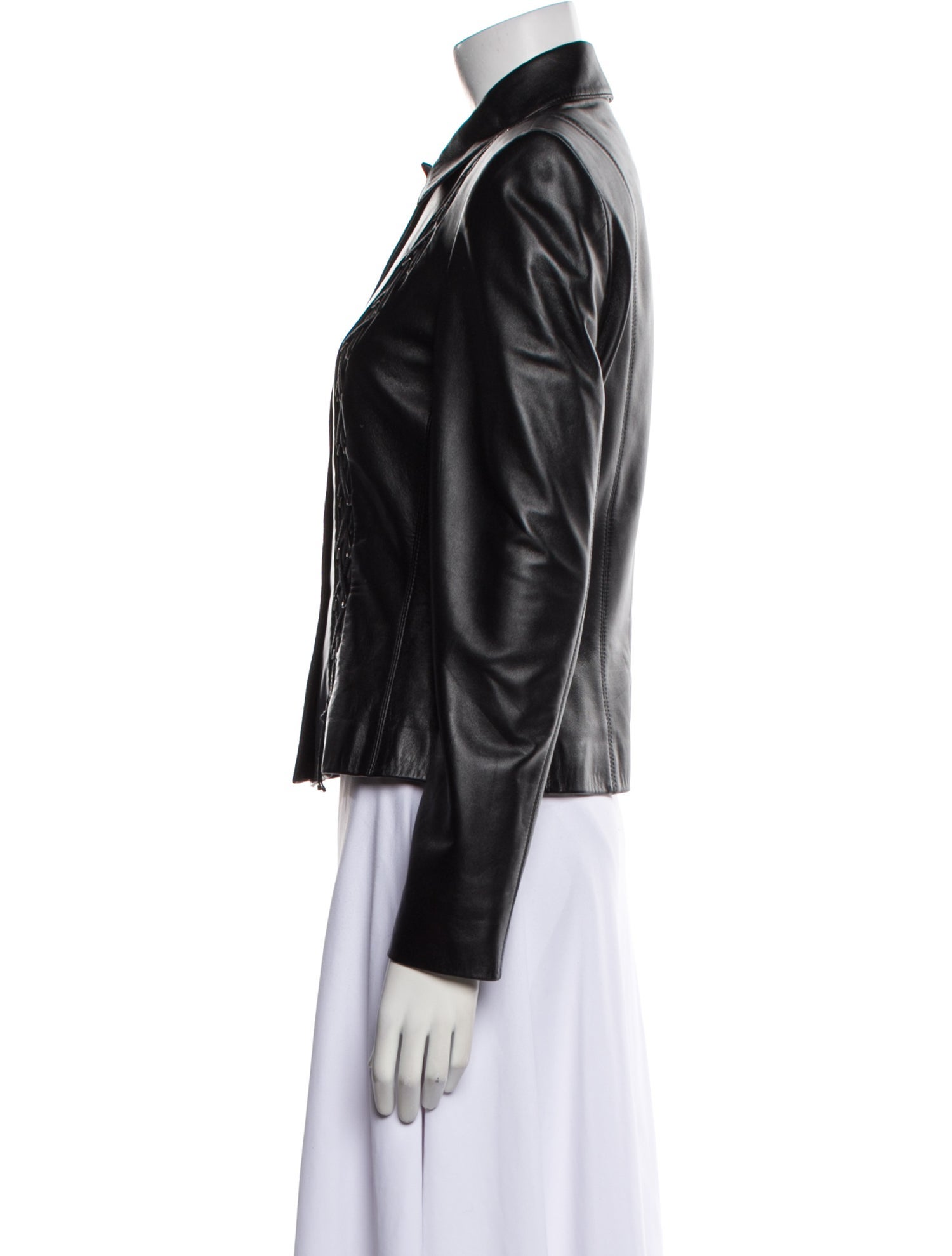Escada Leather Biker Jacket