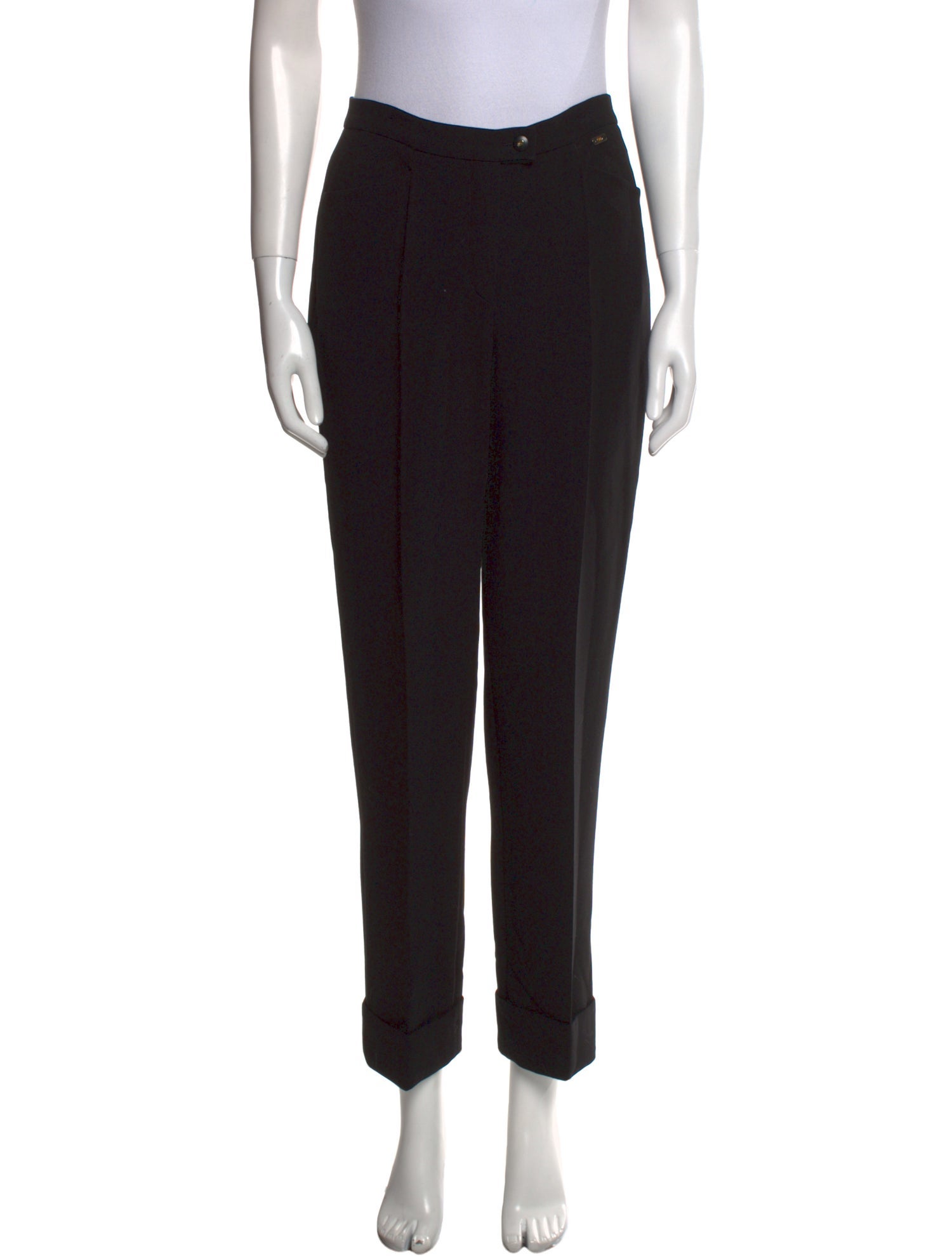 Escada Virgin Wool Straight Leg Pants