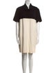 Escada Turtleneck Knee-Length Dress