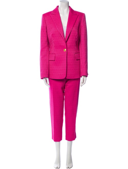 Escada Houndstooth Print Pantsuit