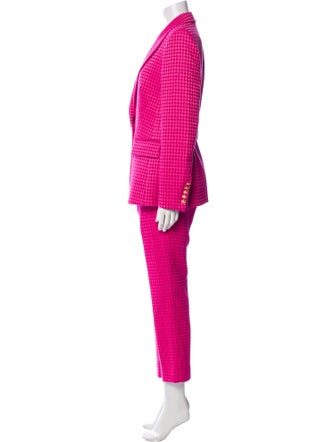 Escada Houndstooth Print Pantsuit