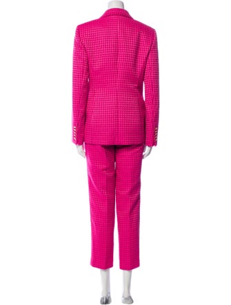 Escada Houndstooth Print Pantsuit