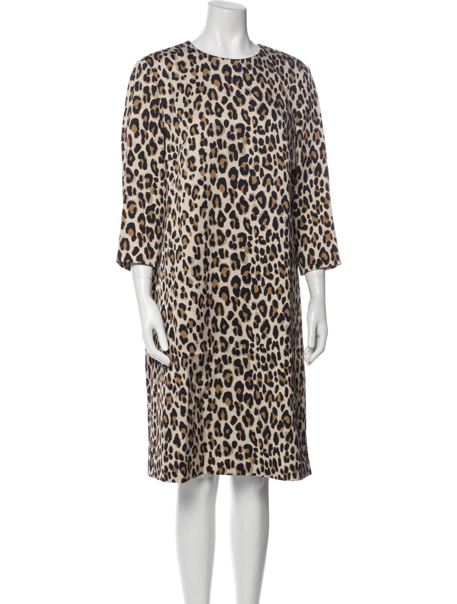 Escada Animal Print Knee-Length Dress w/ Tags