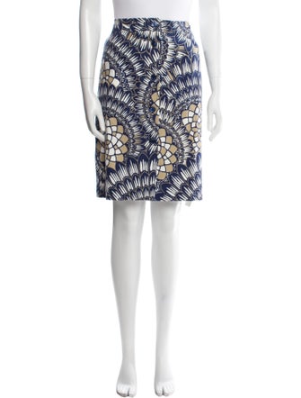 Escada Printed Knee-Length Skirt