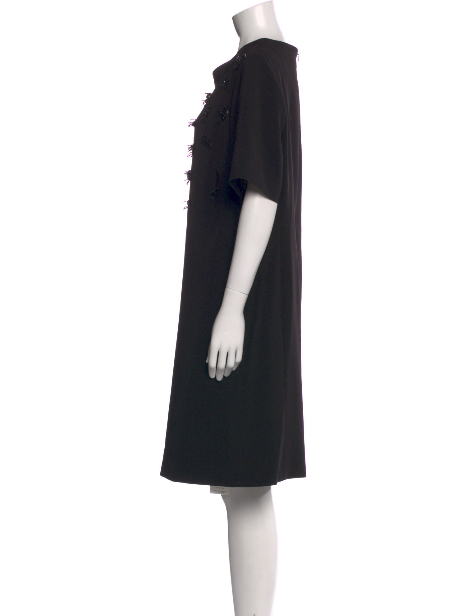 Escada Bateau Neckline Knee-Length Dress