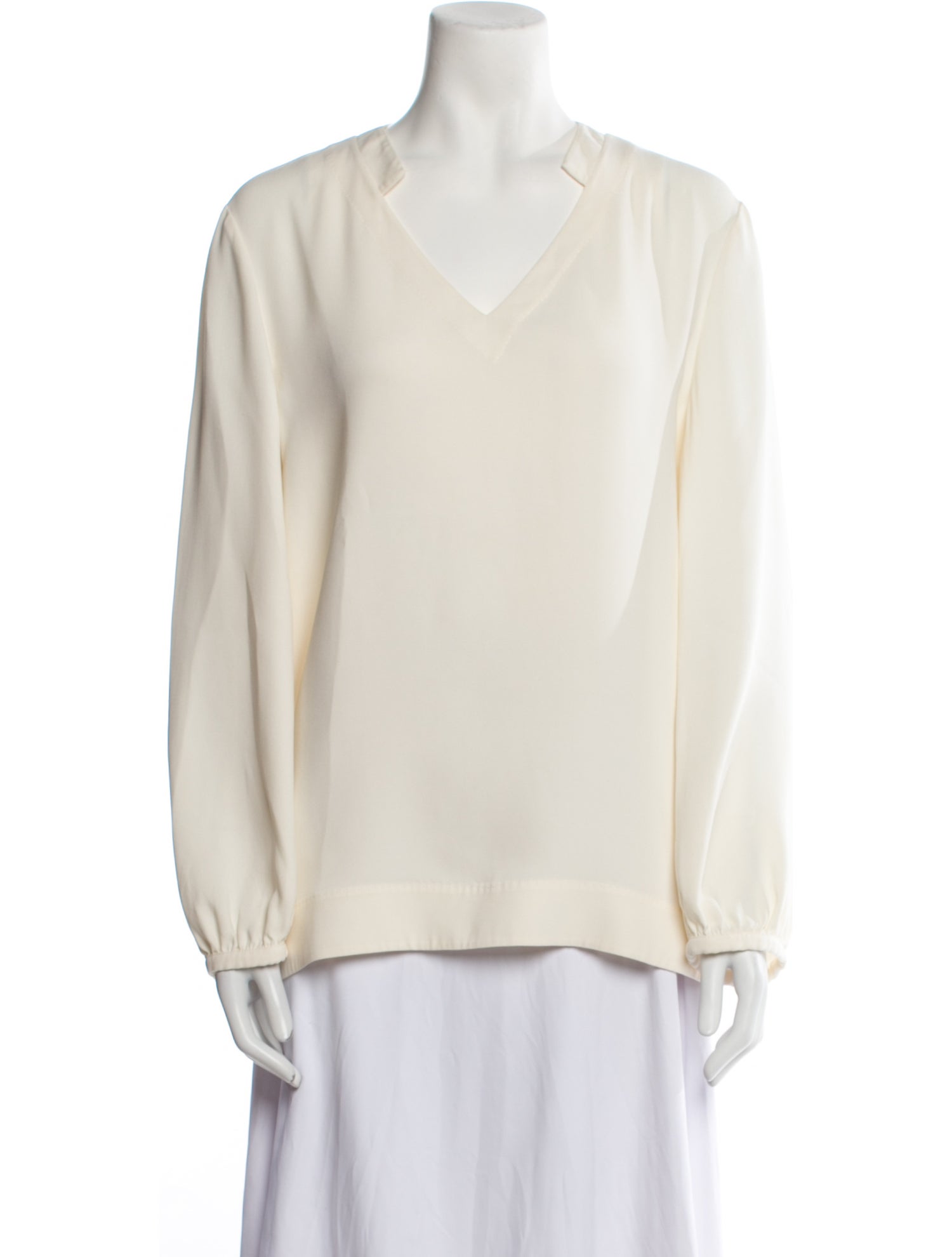 Escada Silk V-Neck Sweatshirt