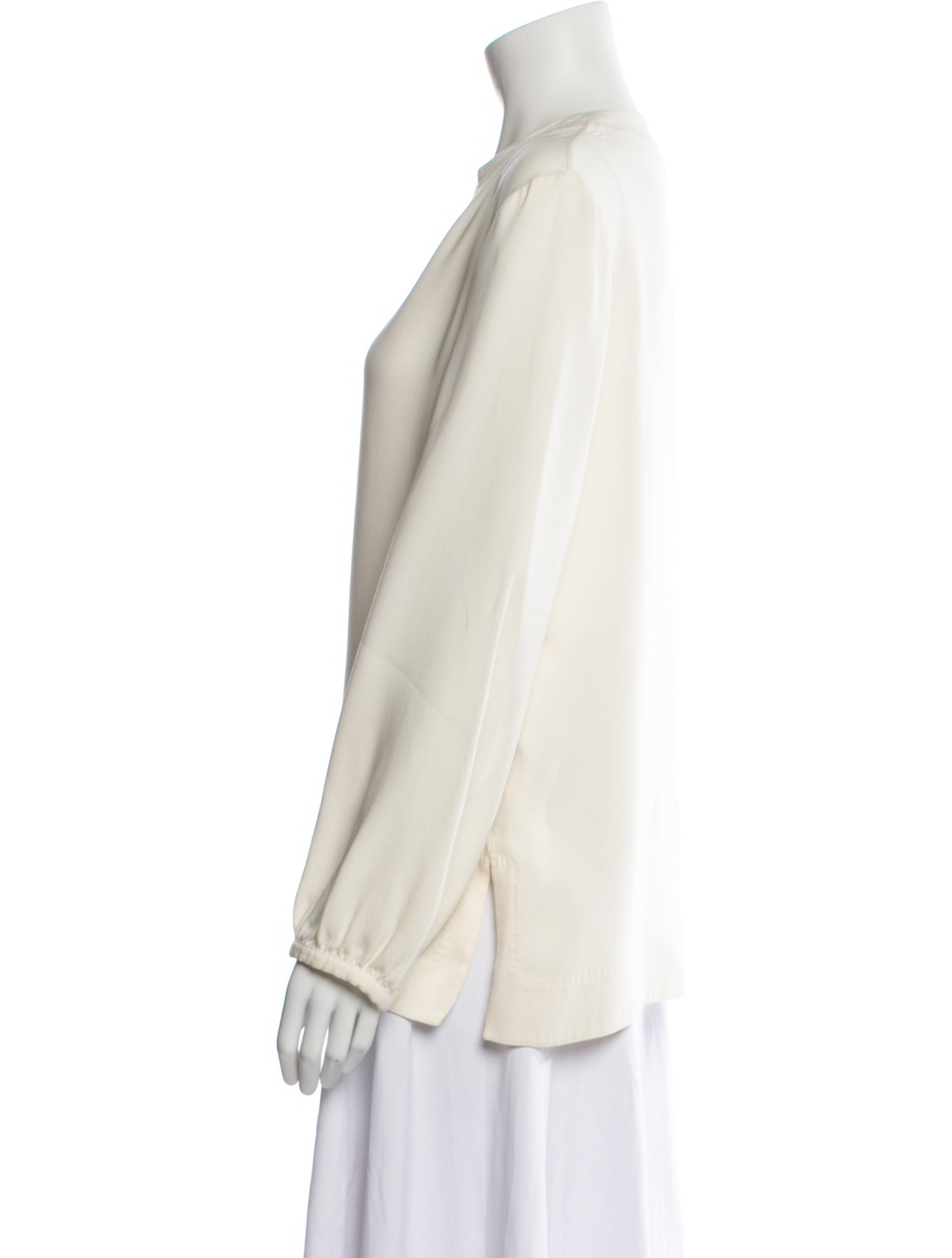 Escada Silk V-Neck Sweatshirt