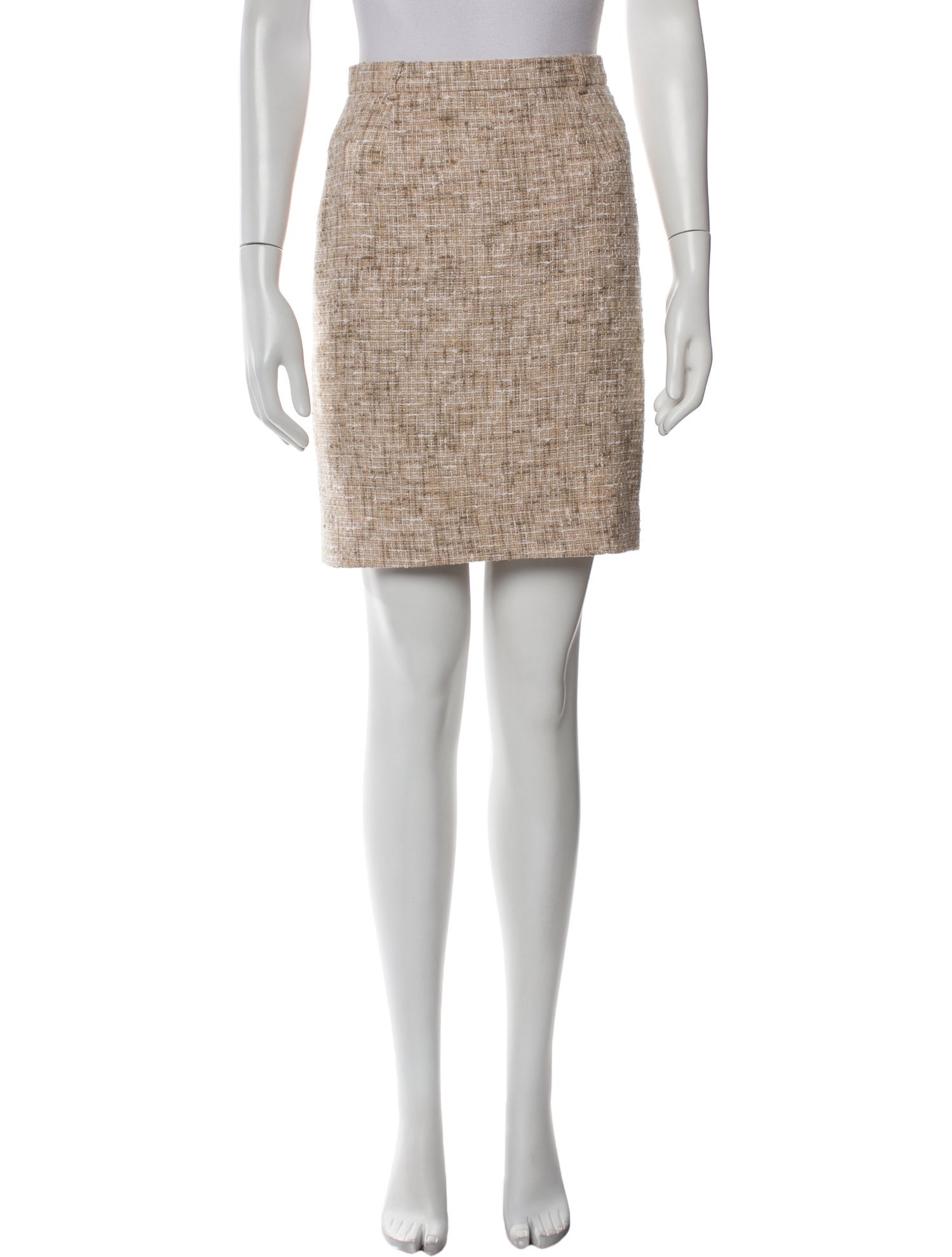 Escada Tweed Pattern Mini Skirt