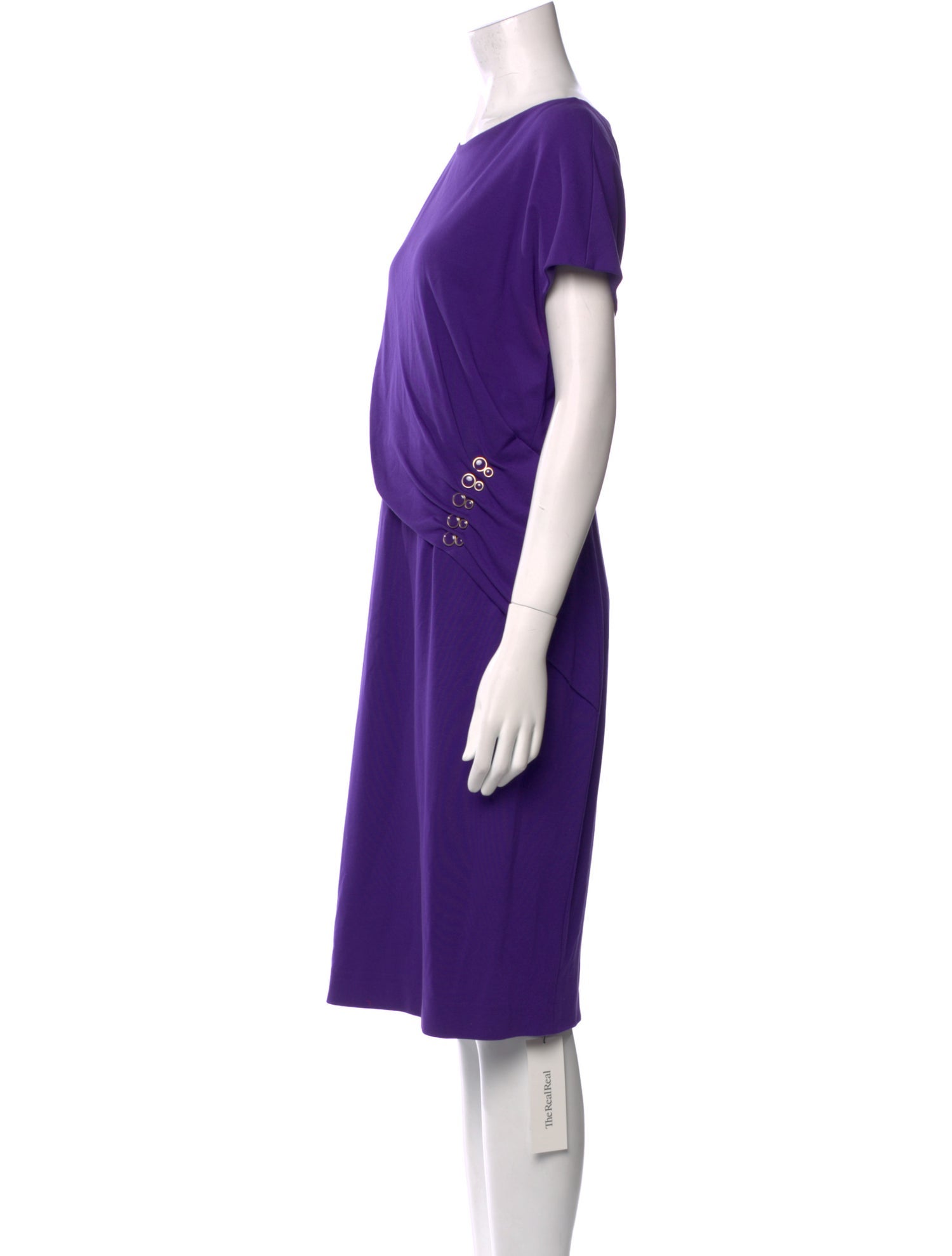 Escada Bateau Neckline Knee-Length Dress