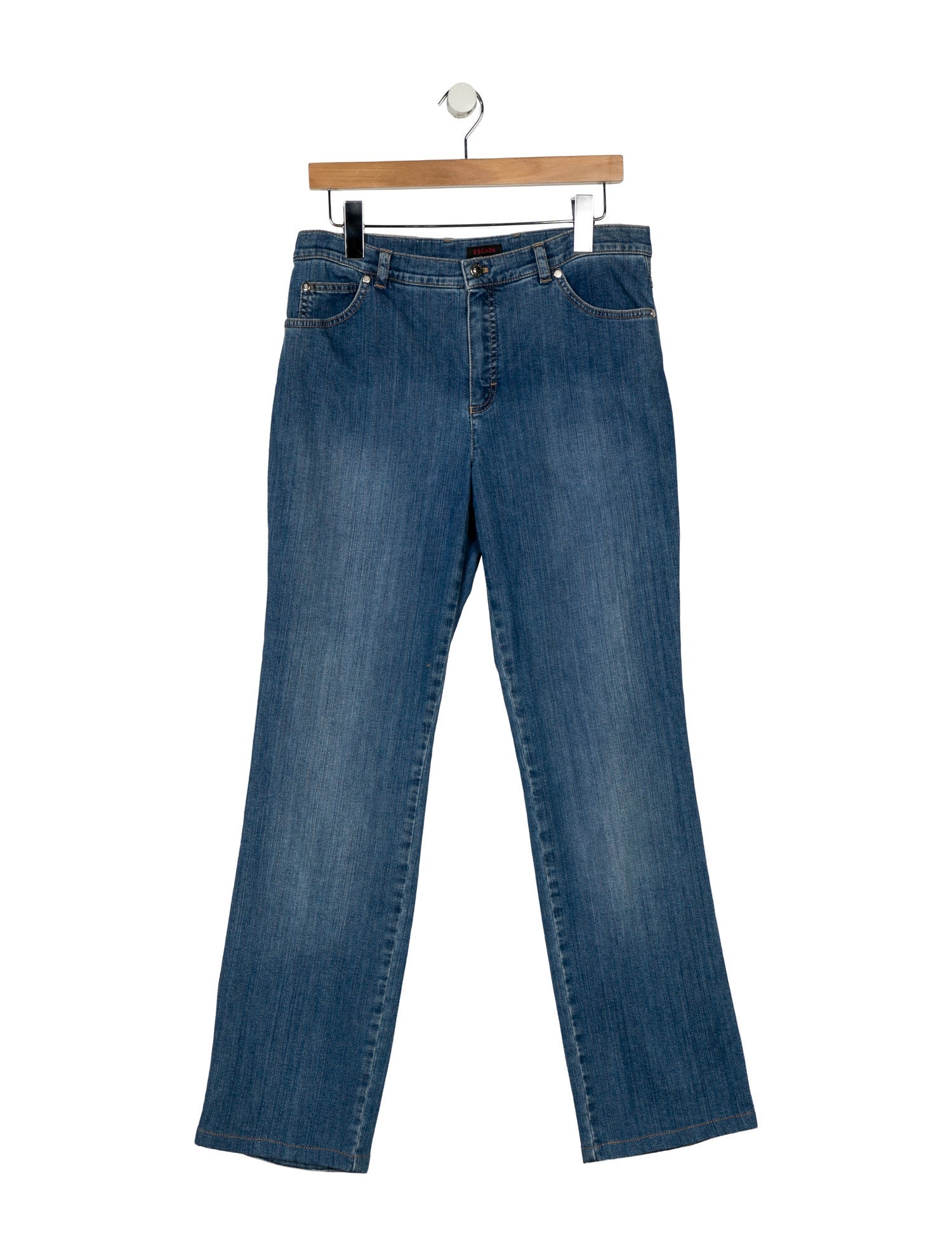 Escada High-Rise Straight Leg Jeans