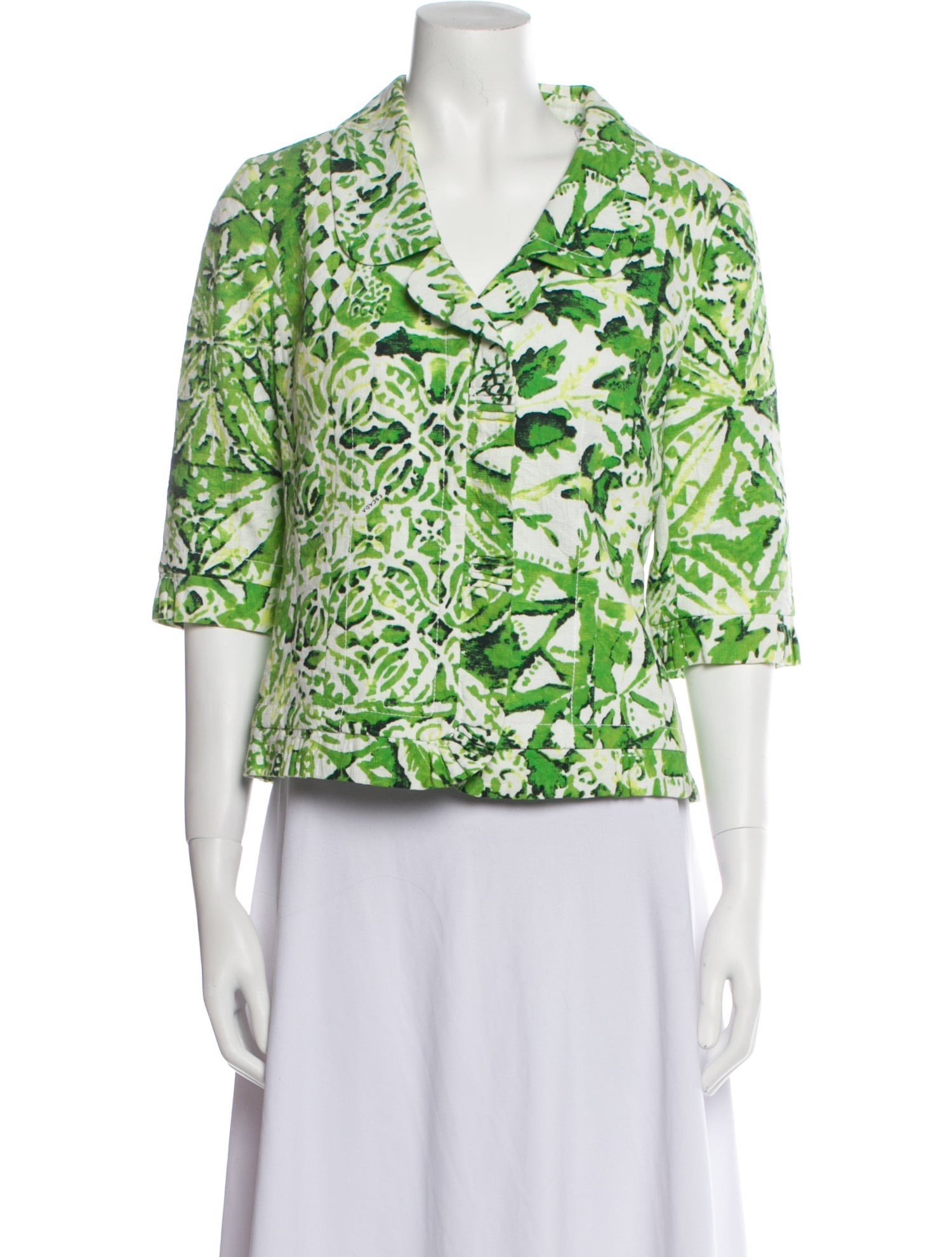 Escada Floral Print Evening Jacket