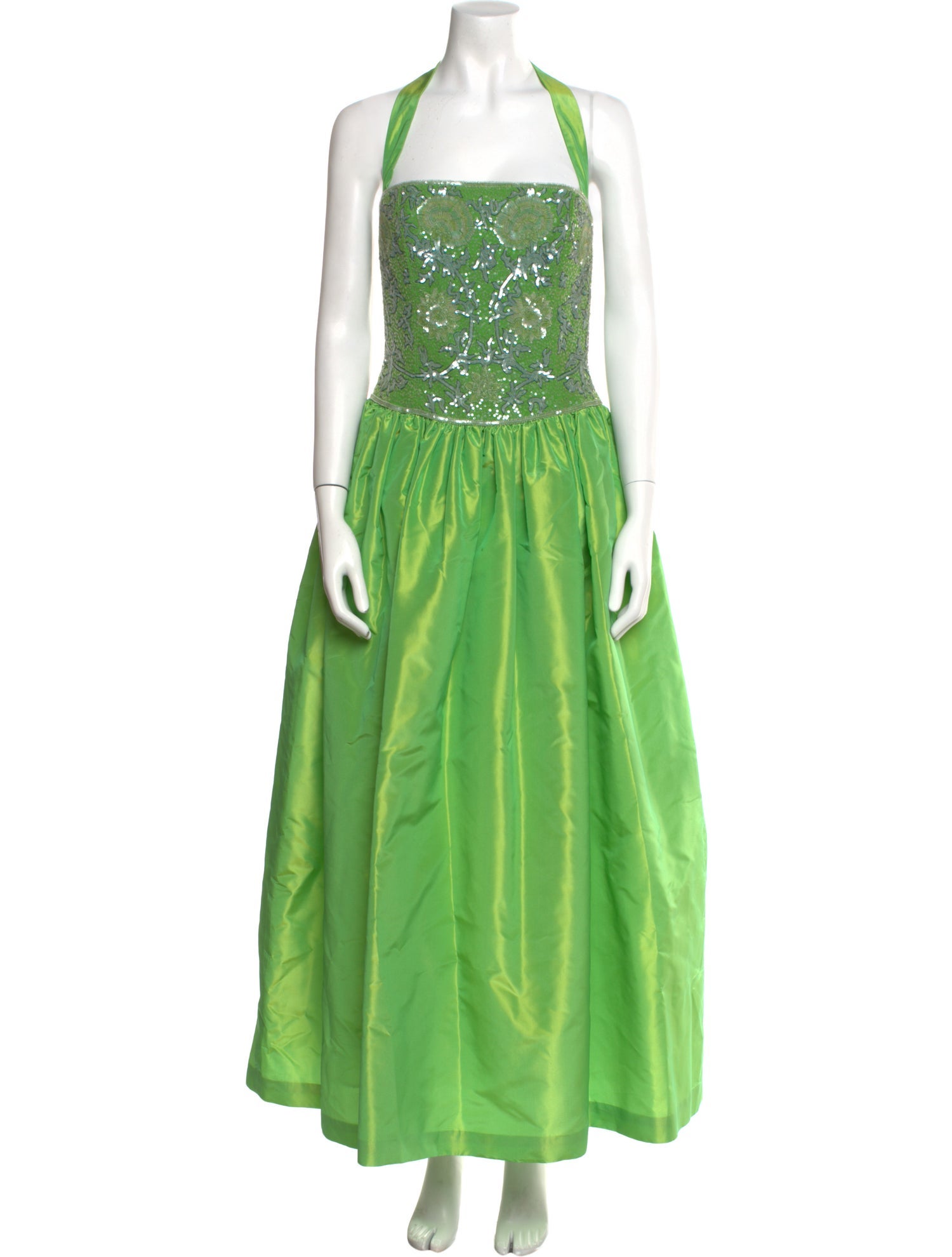 escada green dress ESCADA Beaded Flower Dress Set main image 1