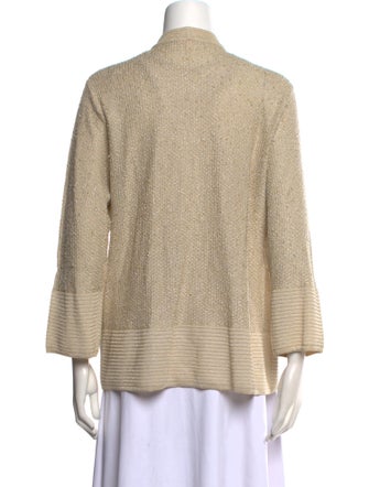 Escada Three-Quarter Sleeve Button-Up Top