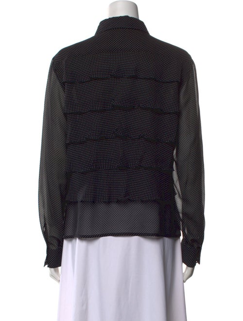 Escada Silk Printed Button-Up Top