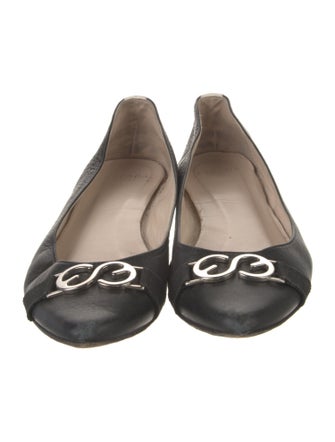 Escada Leather Ballet Flats