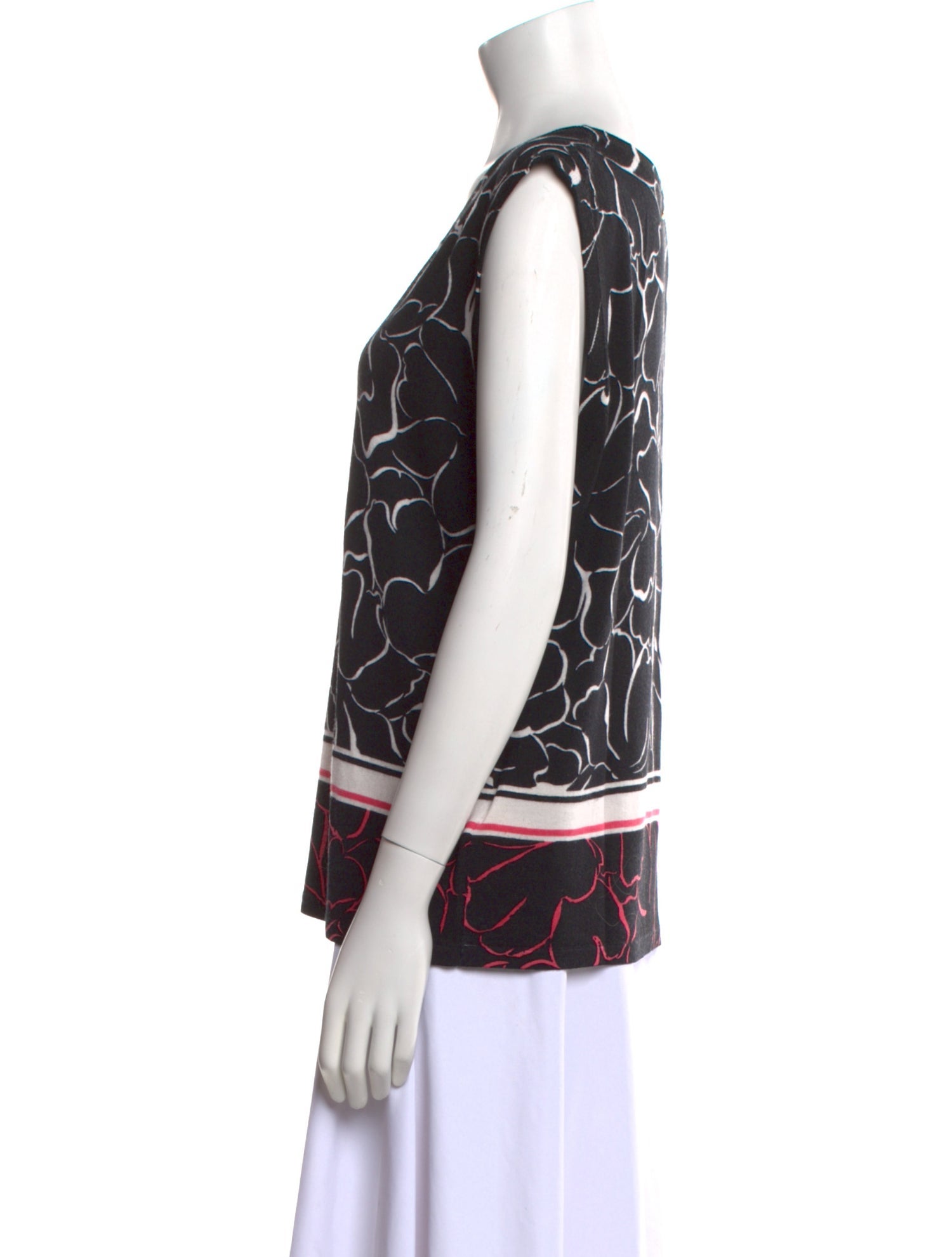 Escada Virgin Wool Printed Top