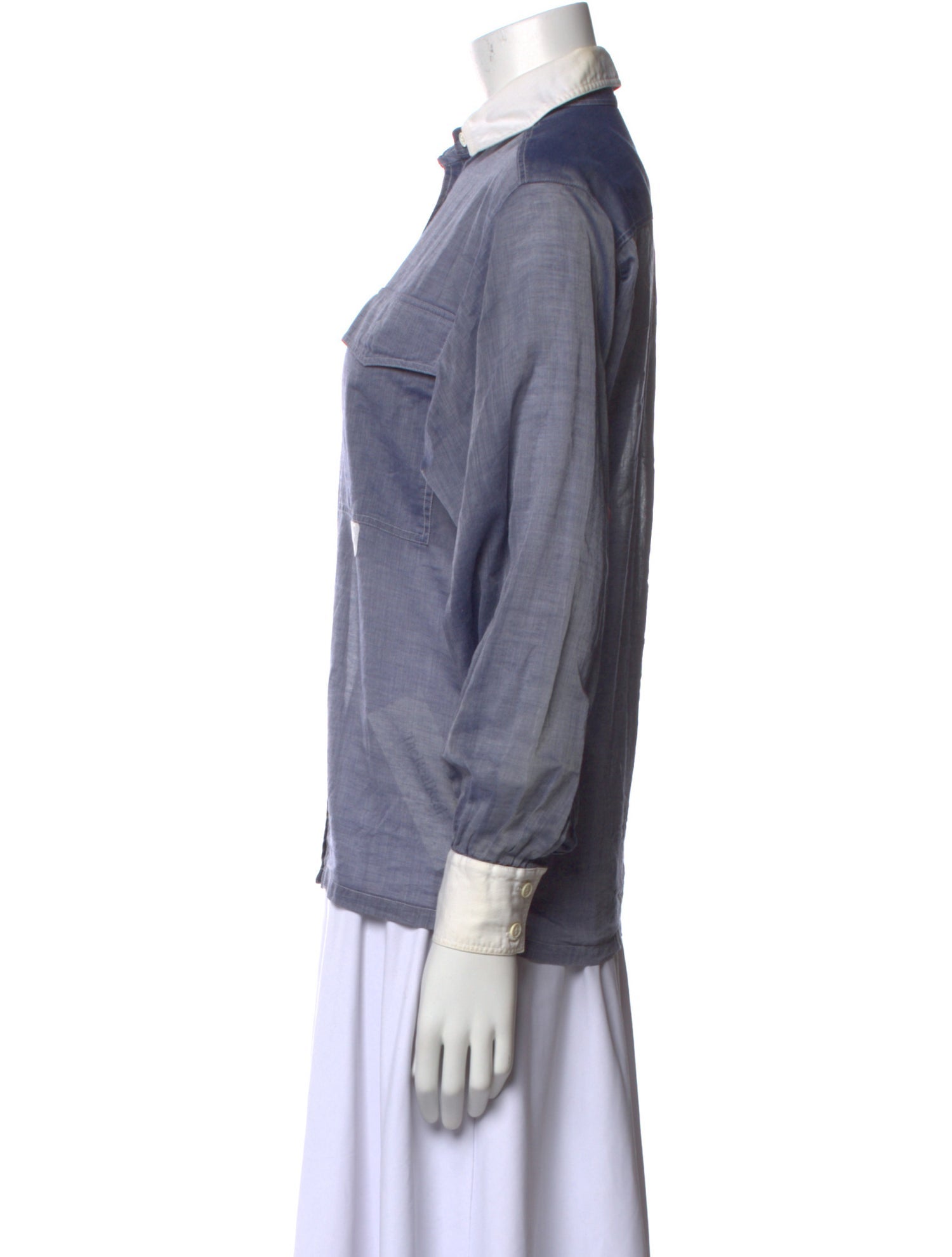 Escada Three-Quarter Sleeve Button-Up Top