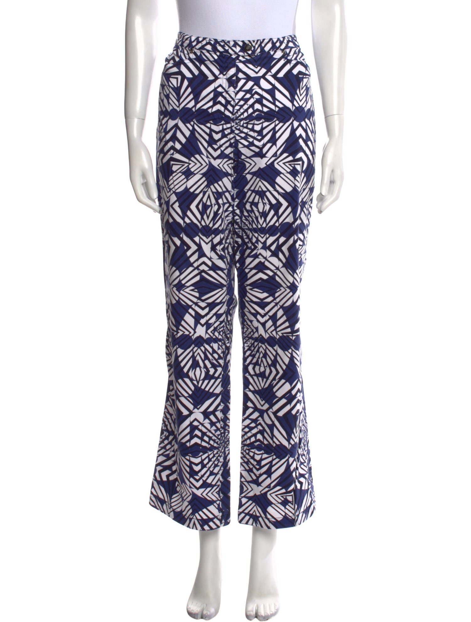 Escada Printed Wide Leg Pants