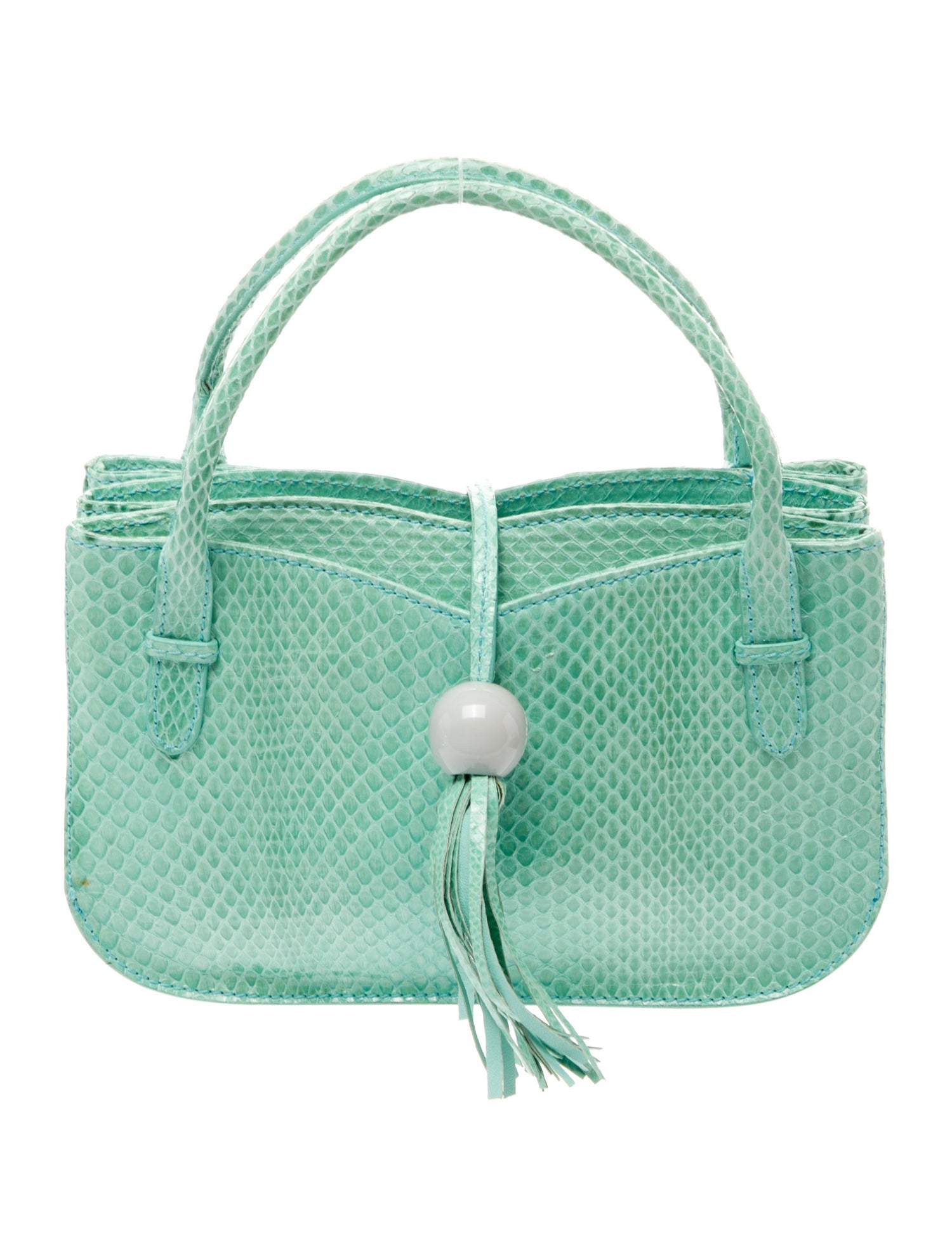 Escada Python Top Handle Bag