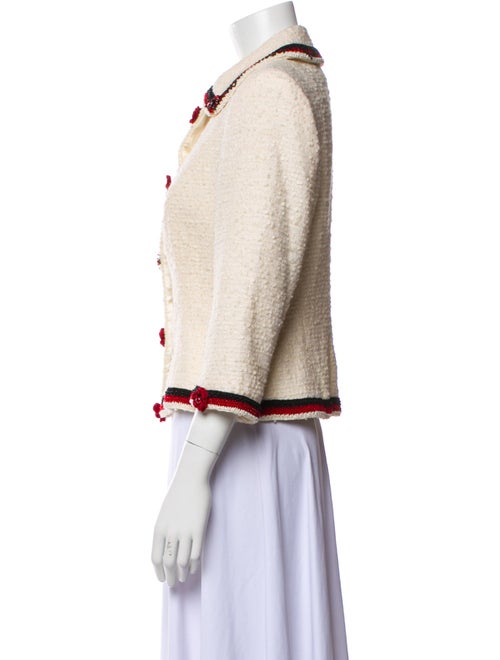 Escada Wool Colorblock Pattern Jacket