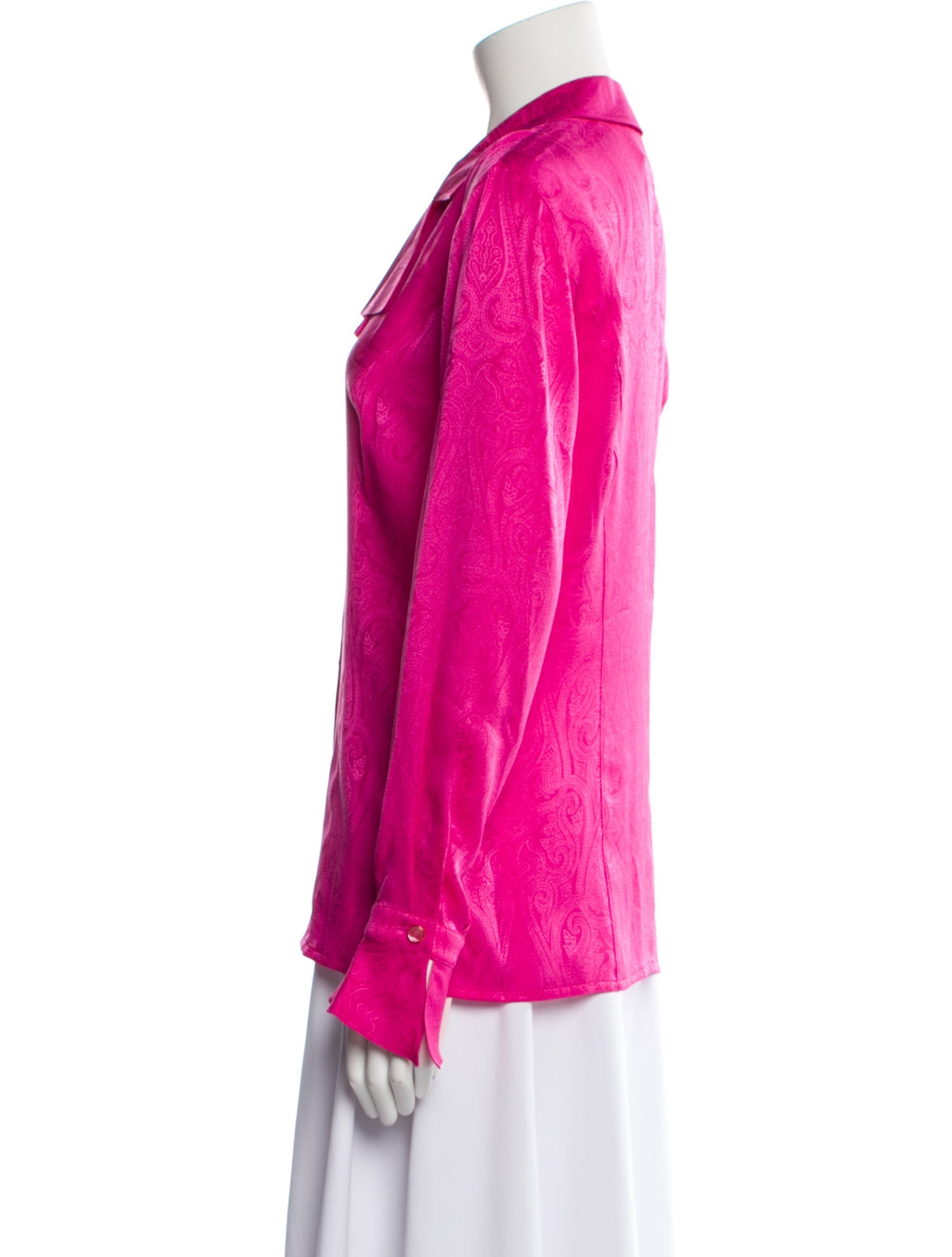 Escada Silk Long Sleeve Button-Up Top w/ Tags