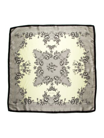 Escada Silk Floral Print Scarf