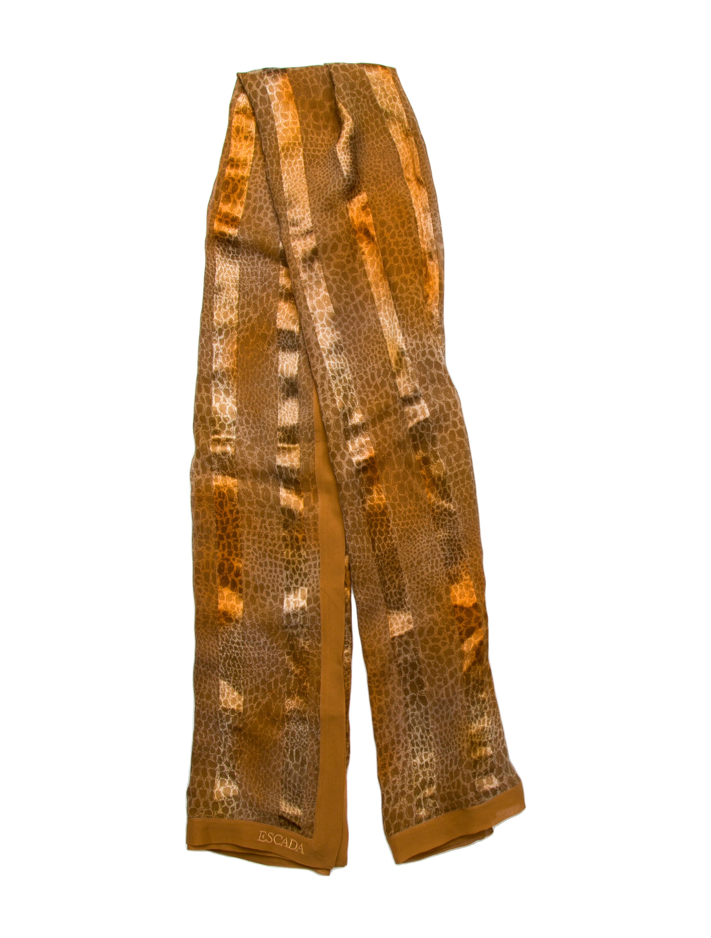 Escada Silk Animal Print Scarf