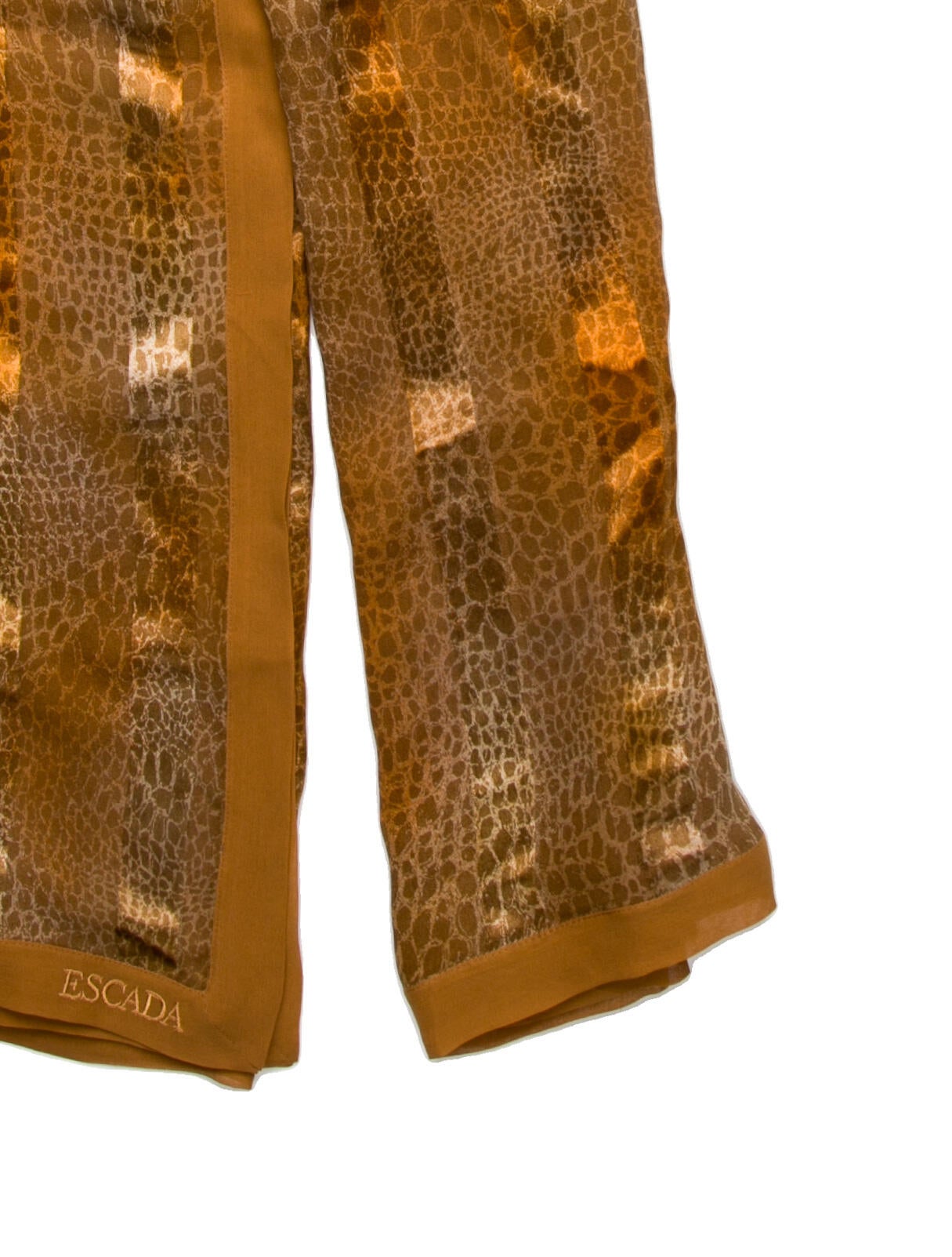 Escada Silk Animal Print Scarf