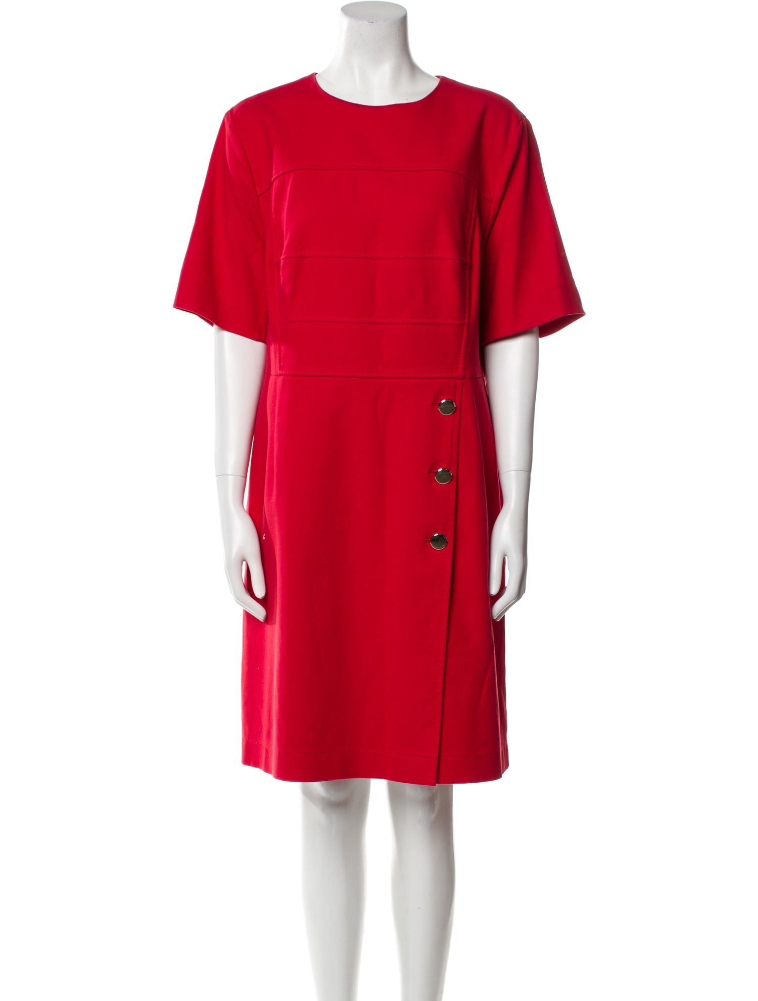 Escada Crew Neck Knee-Length Dress