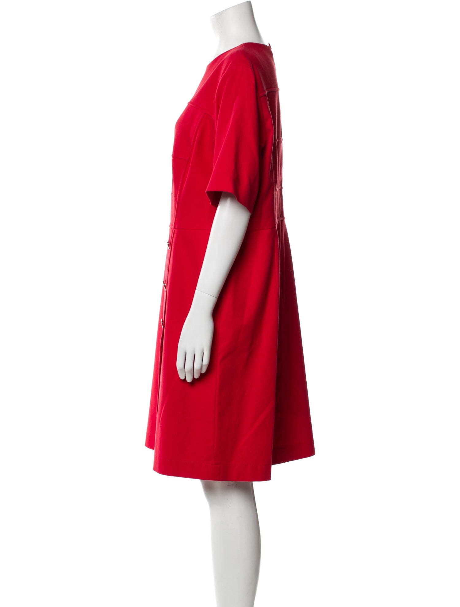 Escada Crew Neck Knee-Length Dress