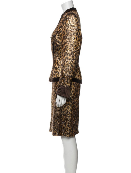 Escada Animal Print Skirt Set