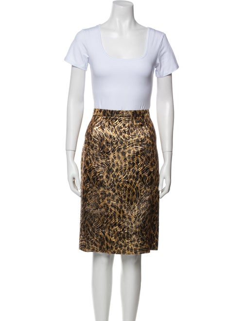 Escada Animal Print Skirt Set